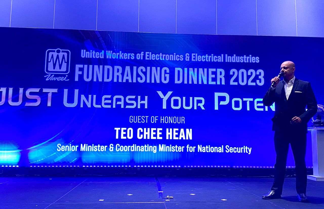 Rico Smith hosting the UWEEI fundraising dinner