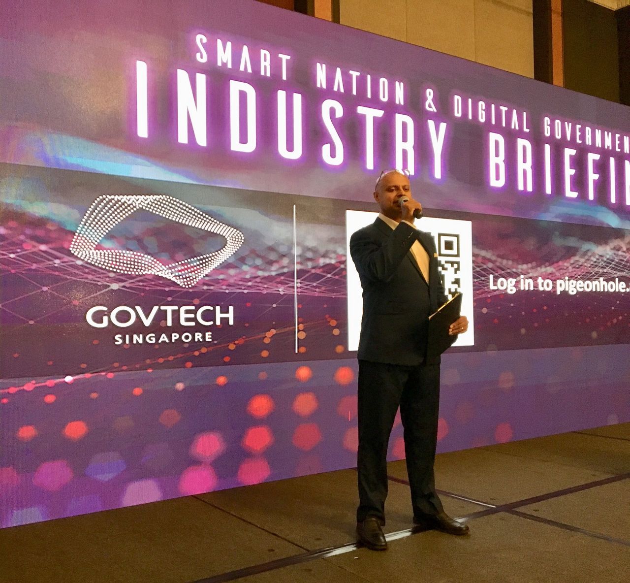 Rico Smith hosting the GovTech Smart Nation and Digital Government Industry Briefing